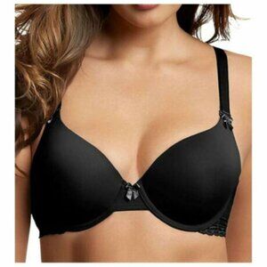 Paramour by Felina Gorgeous Memory Foam Contour Convertible T-Shirt Bra Black